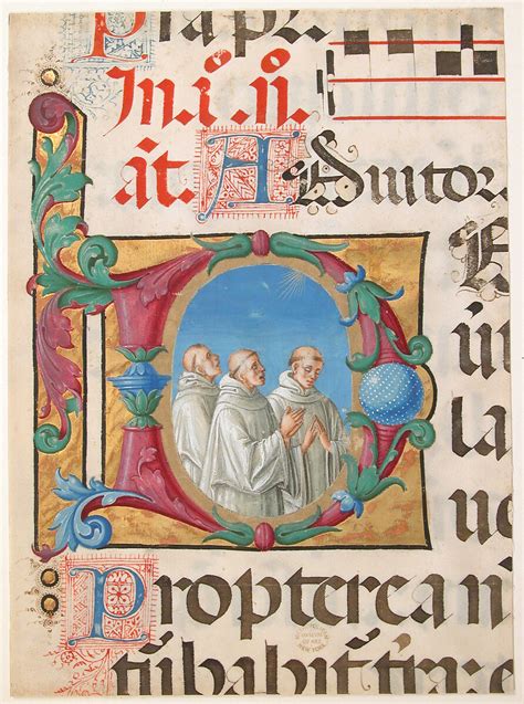 Girolamo dai Libri | Manuscript Illumination with Singing Monks in an ...