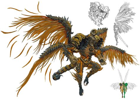 Pazuzu Concept Art from Final Fantasy XIV: Stormblood #art #artwork #gaming #videogames #gamer # ...