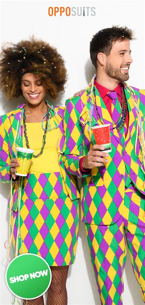 Fasching, Karneval Kostüm mit dem Anzug von OppoSuits | Mardi gras outfits, Carnival outfits ...