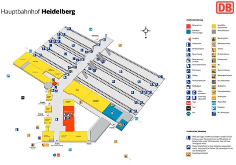 Heidelberg hauptbahnhof map (central train station) - Ontheworldmap.com