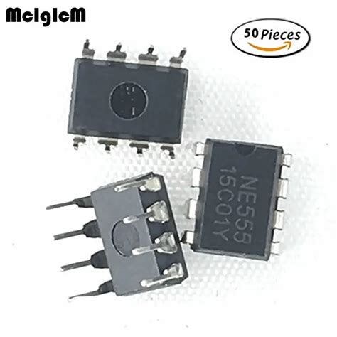 MCIGICM circuit ne555 timer pulse generator pwm ic 555 Type Timer/Oscillator (Single) IC 100kHz ...