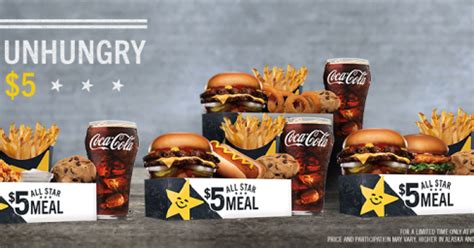 Carl's Jr. and Hardee's Launch $5 "All Star" Combo Meals