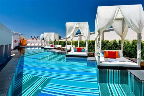 W Amman Hotel – Amman, Jordan – WET Outdoor Pool Cabanas – TRAVOH