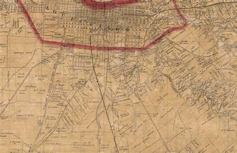 1858 Farm Line Map of Jefferson County Kentucky Louisville | Etsy