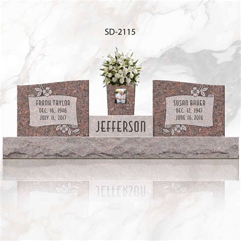 Get a headstone quote on unique double headstone designs — Brown Memorials