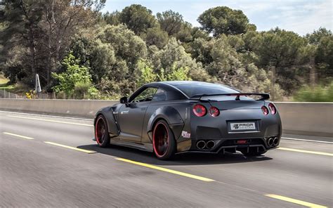 2015 Black Prior Design Nissan GT-R back view [2] wallpaper - Car ...