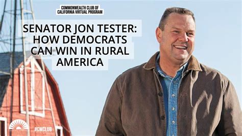 (Live Archive) Senator Jon Tester: How Democrats Can Win in Rural America - YouTube