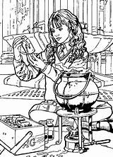 Hermione Coloring Pages Potter Harry Granger Printable Sheets Kids  sketch template