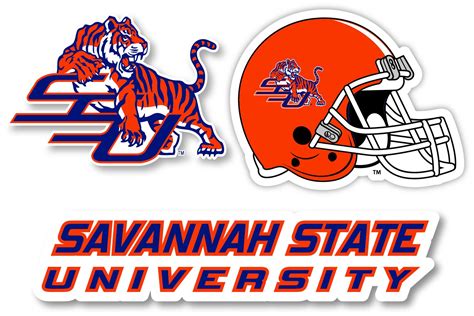 Savannah State University Vinyl Decal Sticker 3 Pack 4-inch Each - Etsy