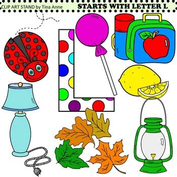 Clip Art Starts With Letter L by Clip Art Stand by Tina Anne | TpT