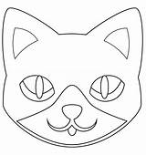 Cat Face coloring Page  ColouringPages sketch template
