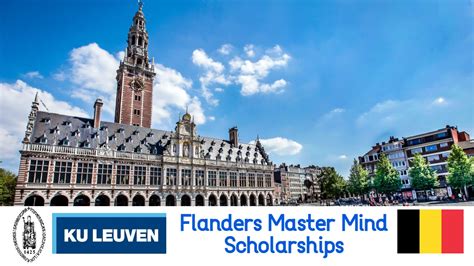 Master Mind Scholarships at KU Leuven University in Belgium