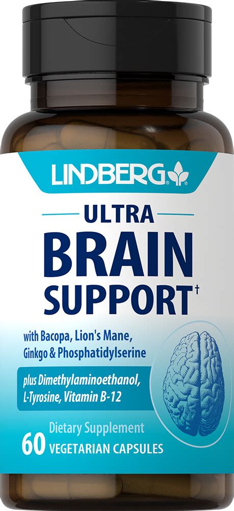 Ultra Brain Support, 60 Vegetarian Capsules | PipingRock Health Products