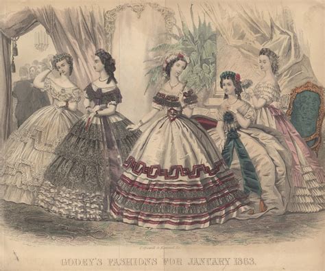 Civil War Era Clothing: Civil War Era Fashion Plate - January 1863 ...