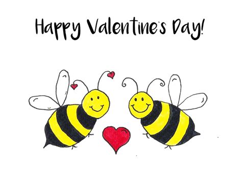 Clip Art & Image Files Bee My Valentine Clip Art-Instant Download ...