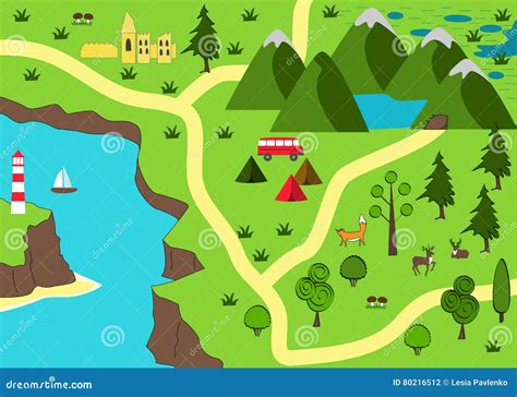 Cartoon Adventure Game Elements Set Vector Illustration | CartoonDealer ...