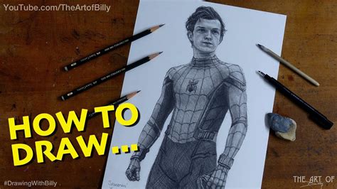 tom Holland Spiderman Art Drawing - Brandon Hals