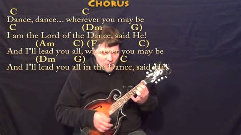 Lord of the Dance (Hymn) Mandolin Cover Lesson in C with Chords/Lyrics ...