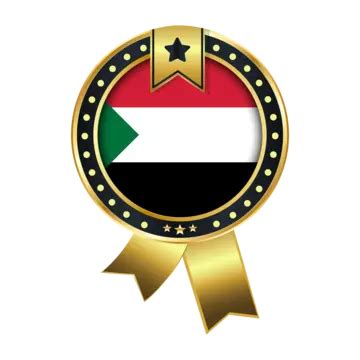 Sudan Flag With Golden Badge Vector, Sudan, Sudan Flag, Sudan National Flag PNG and Vector with ...