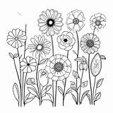 Flower Garden Coloring Pages Sketch Page sketch template