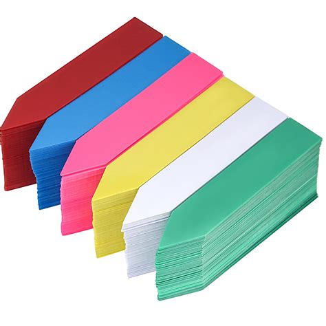 KINJOEK 1200 PCS 4 x 0.8 inch Plastic Plant Labels, Reusable Plastic ...