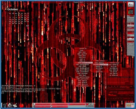 Matrix Code Screensaver Red - Download-Screensavers.biz