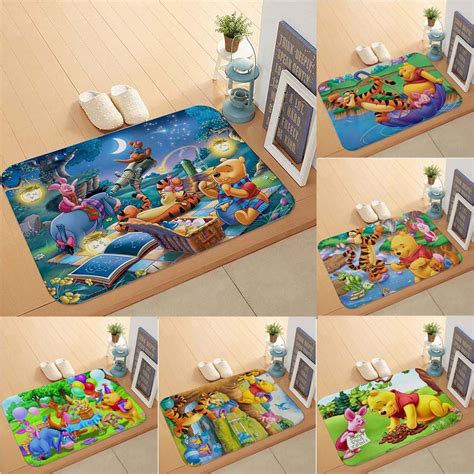 Winnie the Pooh pattern 40x60cm flannel carpet / home bedroom door mat ...