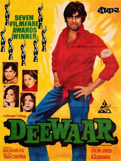 Deewar (1975) directed by Yash Chopra came out the same year as Sholay ...