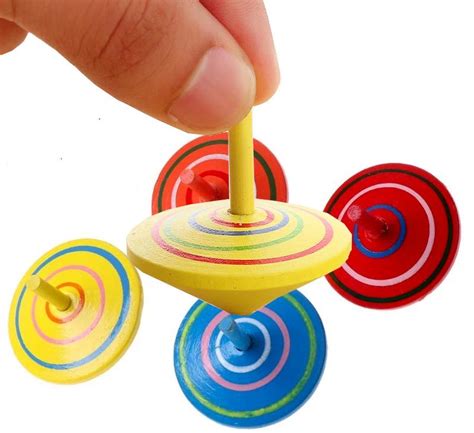 Spinning Top Set of Four - My Wooden Toys