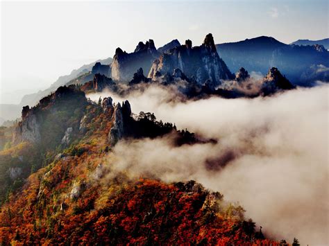 Gongryong Ridge, Seoraksan Mountain, South Korea | Korea mountain | Pinterest | Korea, South ...