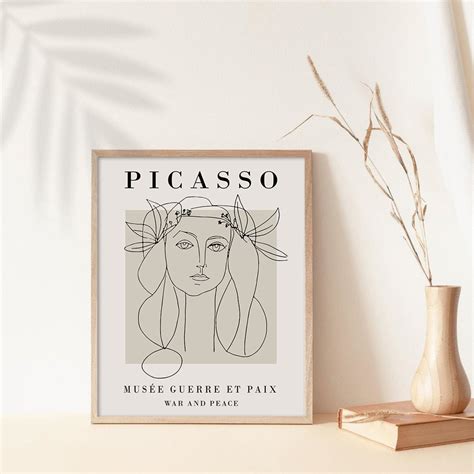 Picasso Exhibition Print War and Peace Printable Wall Art - Etsy