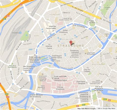 Map of Strasbourg