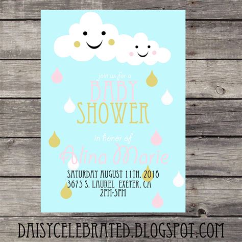 Happy Cloud Baby Shower Free Printables! | Daisy Created