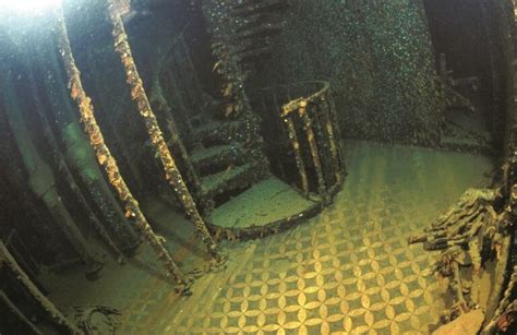 Spiralstaircase inside britannic | Titanic, Beautiful scenery pictures ...
