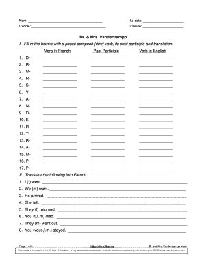 Dr Mrs Vandertramp Worksheet Pdf - Fill Online, Printable, Fillable, Blank | pdfFiller