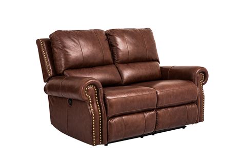 Man Wah XW9919-2546 Fudge Leather Dual Power Reclining Loveseat With Power Headrest at Sutherlands