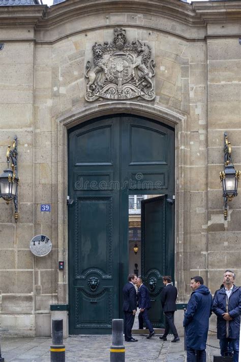 Paris, France - September 10, 2022: British Embassy in Paris. Main ...