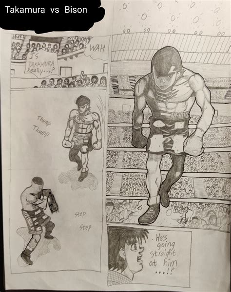 Tried drawing my favourite panel (Takamura vs Bison) : r/hajimenoippo