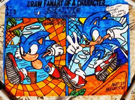 Classic Sonic and Modern Sonic by Ad311 on DeviantArt