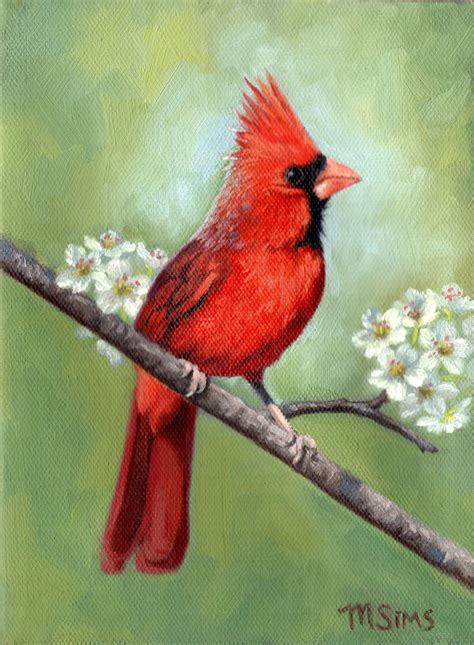 Red Cardinal Bird Painting Cardinal Painting Bird Art - Etsy Canada ...