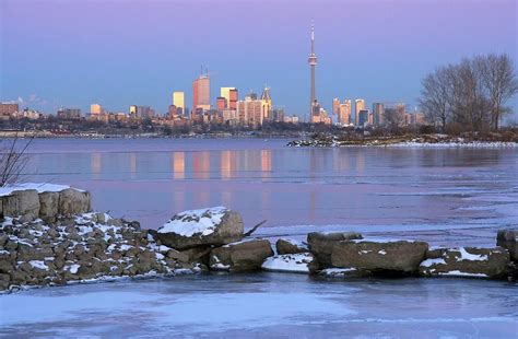 Toronto Winter Skyline by Larry Herscovitch