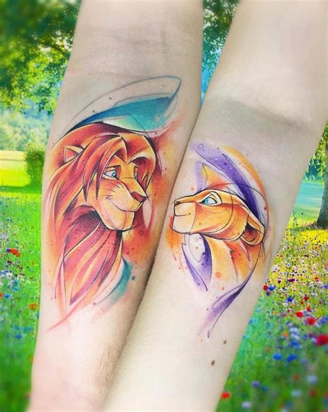 Disney Tattoos, Disney Couple Tattoos, Disney Inspired Tattoos, Couple ...