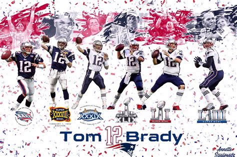 Tom Brady Super Bowl Championship Poster on Behance