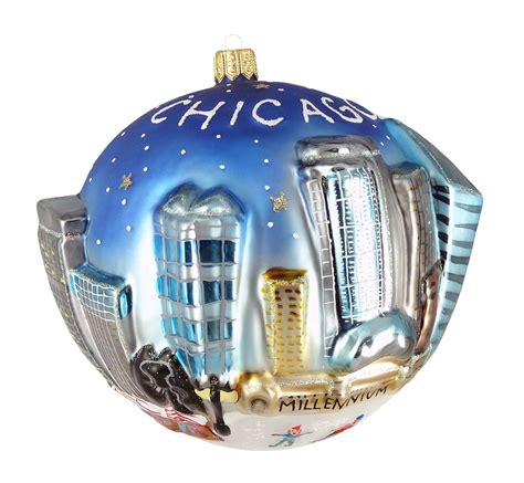 City of Chicago Christmas Ornaments - Christmas Ornament Shop