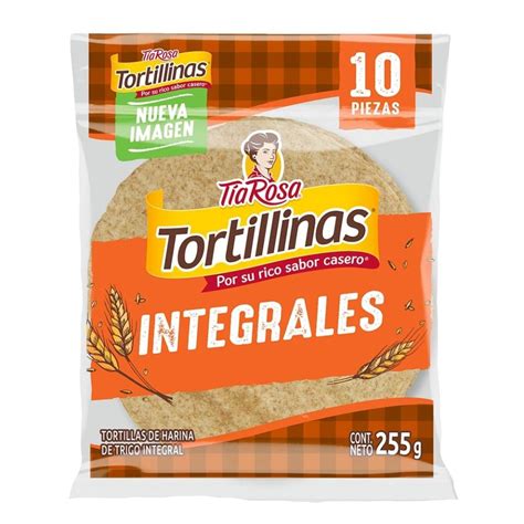 Tortillas de harina de trigo Tía Rosa Tortillinas integrales 10 pzas | Walmart