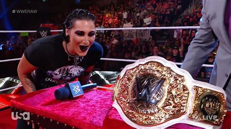 Rhea Ripley Presented With WWE Women's World Championship - Wrestling ...