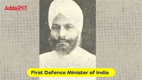 First Defence Minister of India, Know Name and Profile