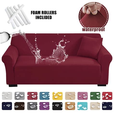 Waterproof Sofa Slipcover Elastic Thin Sofa Covers for Living Room Pets ...