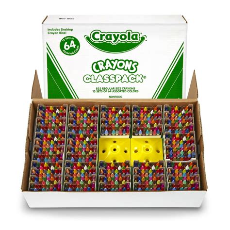 Crayola Crayon Classpack, 64 Colors, Pack Of 832 - Walmart.com - Walmart.com