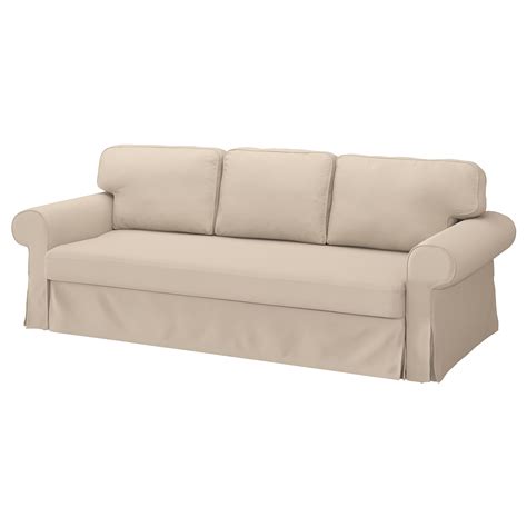 VRETSTORP Canapé 3 places convertible, Hallarp beige - IKEA